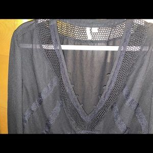 Cato Long Sleeve Black Shirt